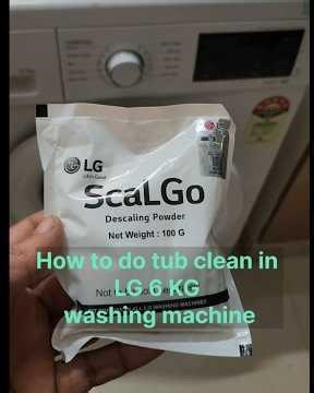 How to Tub clean in LG 6 KG washing machine #lg #lgwashingmachine #tubclean #descaler