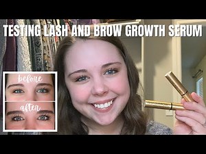 Trying an eyebrow and eyelash growth serum for 3 months | *CRAZY before and afters*