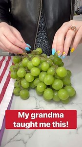 Grndma's grape hack! #reels #hack | At Home with Jennie and Nick