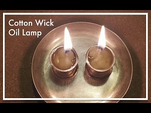 How to Make a Wick from Cotton for Oil Lamp