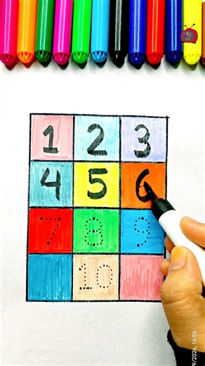 Number Song with Tracing | Learn Numbers 1 to 10 | Easy Writing for Kids 🎵✍️ #shorts