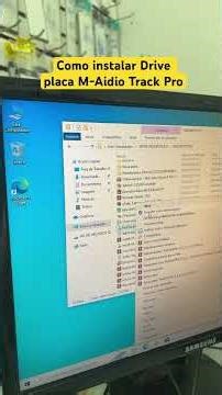 Instalação do Drive M-Audio Track Pro.