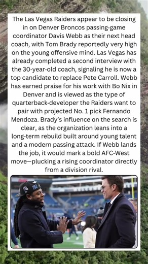 🔥 Raiders Closing In on Davis Webb as Tom Brady Shows Strong Interest