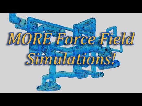MORE Fluid Force Field Simulations - Making Water Follow a Path - With a Pipes Screensaver Version
