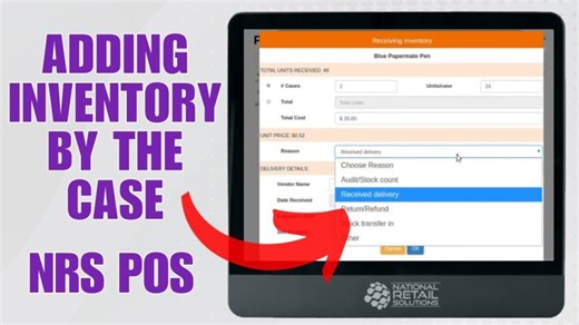 NRS POS - Adding Inventory by The Case Tutorial | National Retail Solutions (NRS Plus)