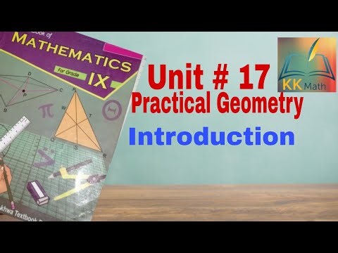 kpk board 9 class math unit 17 Practical geometry introduction @KK Maths