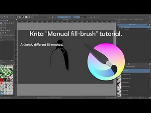 Manual fill-brush for Krita