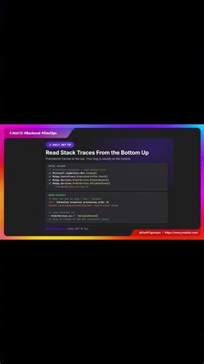 How to Read Stack Traces in C# | .NET Debugging Tip