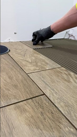 Wood-Look Porcelain Tile #diy #tile #construction