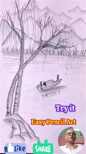 Easy Pencil Art for beginners #shorts #viral #art #drawing #ytshort