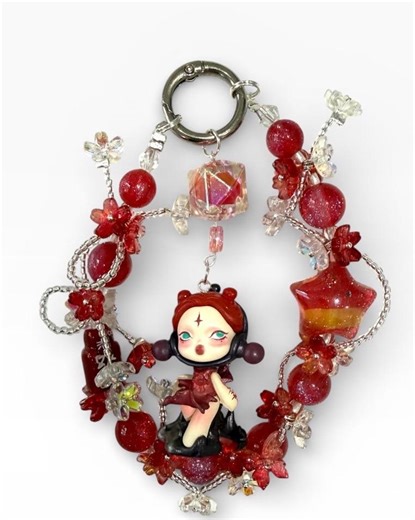 Stunning Skull Panda Keychain - Etsy