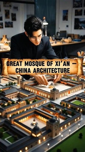 Great Mosque of Xi’an China | Unique Chinese Islamic Architecture | Famous Mosque#youtubeshorts#art