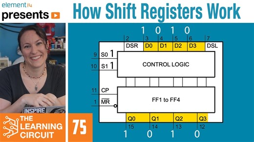 移位寄存器如何工作 - 学习电路 | How Shift Registers Work - The Learning Circuit