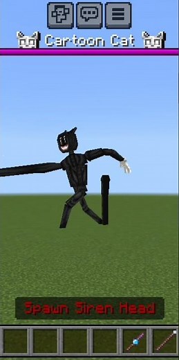 siren Head v4: Revamped (bendythedemon18) vs Cartoon cat (Goji Draw) - Minecraft | mob battles