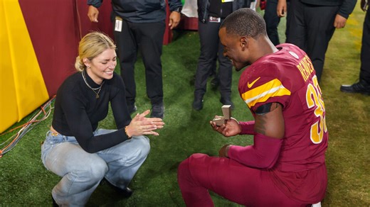 WATCH: Commanders Player Proposes To Girlfriend After 'SNF' Overtime Win