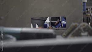 Worker steel construction welding steel frame metal construction plant. Metalwork. manual labor work process. Worker welding metal parts. Welder work welding torch flame light sparks metal worker hand