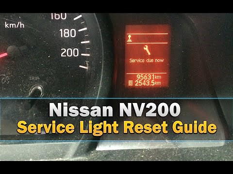 Service Light Reset on a Nissan NV200 Simple steps