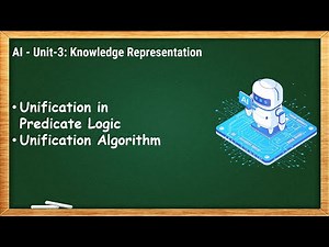 3.9 - Unification in Predicate Logic, Unification Algorithm - AI