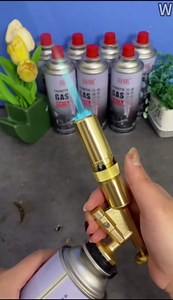 Copper Alloy Butane Torch Head - Adjustable Flame Kitchen Torch, Handheld Blow Lighter for Culinary, BBQ, Baking, Cooking,Creme,Soldering