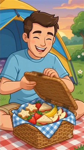 Camping for Kids | Build a Tent and Camp Under the Stars #preschoolkids#shorts #kiddlehop