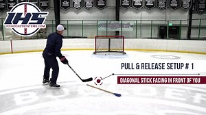 4.8K views · 62 reactions | ⬅️ Stationary Pull & Release: a simple setup that can be practiced on or off the ice to get players comfortable with pulling the puck to change their shot angle. ✅  View coaching points & video examples of Auston Matthews changing his shot angle https://www.icehockeysystems.com/hockey-drills/stationary-pull-release | IceHockeySystems.com | Facebook