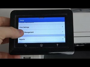 How to set up sleep timer on Hp Color LaserJet Pro / sleep cou...