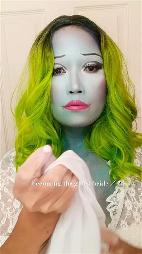 Becoming the ghost bride 🖌️👻#shorts