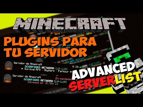 PLUGINS para tu SERVIDOR de Minecraft - ADVANCEDSERVERLIST (Descripción en Lista de Servidores!)