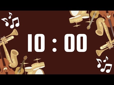 10 Minute Timer | With Mozart Classical Music & Alarm Bell | Orchestra and Band Instruments Theme 🎻🎺