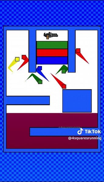 Square Race 🟦🟥🟨🟩 #squarerace #carreracuadrada #satisfaction