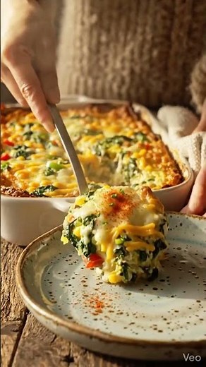 Vegetarian Egg Casserole #youtubeshorts #foodreels #easyrecipes #mediterranean #food #usafoodie