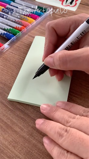 Brush Pen Word Art in Clouds! Easy & Satisfying Lettering ✨ #shorts #youtubeshorts #art