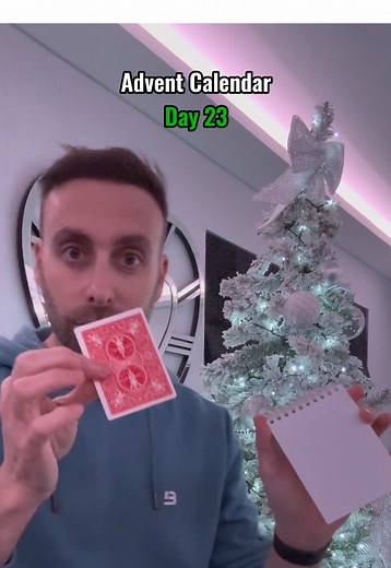 Day 23 Advent Calendar Card Trick Revealed