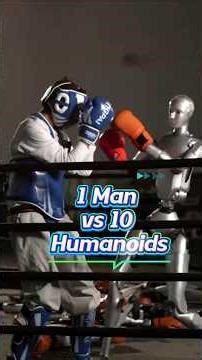 1 Man vs 10 Robots Boxing | Who can win? #robot #boxing #humanoid #chinatech #chinarobot