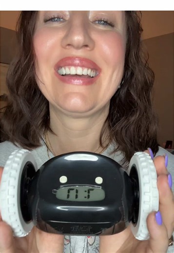 Never oversleep again with Clocky, the Runaway Alarm Clock! This extra-loud, vibrating alarm clock rolls away on wood and carpet, forcing you to get out of bed to turn it off. Featuring a one-snooze function and adjustable settings, Clocky is the perfect solution for heavy sleepers. #clocky #runawayalarmclock #alarmclock #heavysleeper #getoutofbed