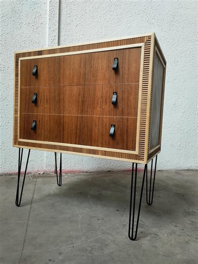 Solid Chest of Drawers, Spanish Mid-century - Etsy