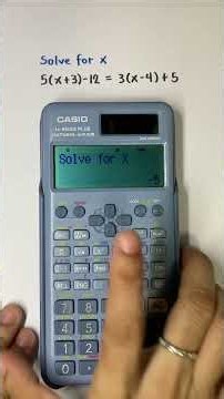 Solve for x using scientific calculator #calculator #mathematics