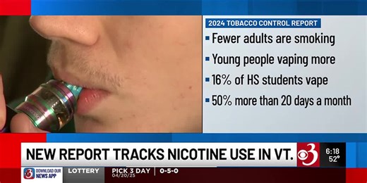 New report tracks nicotine use in Vermont