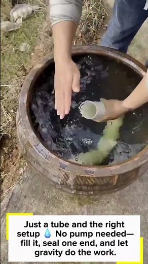Water Flows Without a Pump?! Simple Siphon Trick Explained 💧