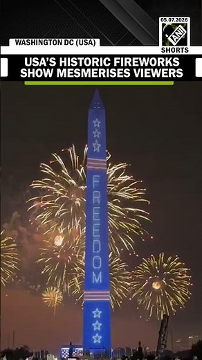 WATCH: Historic fireworks show mesmerises viewers | America 250th celebration