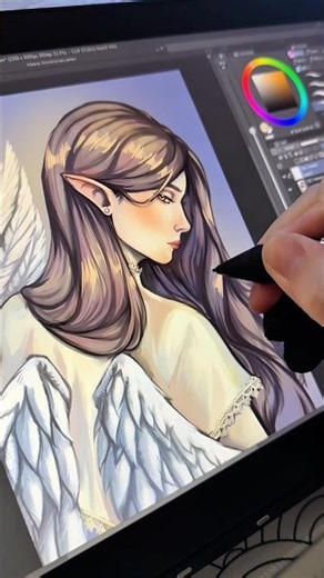 speedpaint🪽💫 #art #digitalart #drawingprocess