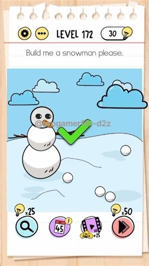 brain test game level 172-173#progamer #games #braintestsolution #shorts