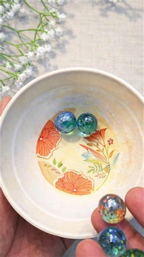 marble reverse sound effect in plastic bowl/marble balls sound #marble #marblemusic #ytshorts #short