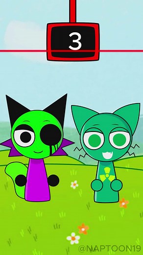 Sprunki Red Light Green Light Acid & Tox Challenge #sprunki #shorts #animation