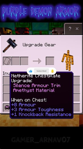 500 SUBS SPECIAL! 🥳 The Rare "Purple Demon" Armor! 💜🔥 #Shorts