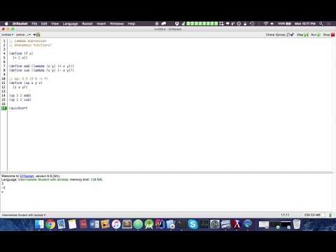 Functional Programming (Racket): Lambda Expressions