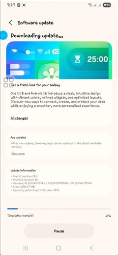 One UI version; 8,0 • Android version 16 updated #Shorts