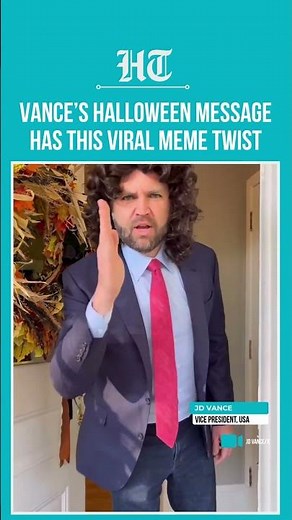 Vance Recreates Viral ‘Fat JD’ Meme On Halloween, Posts Video