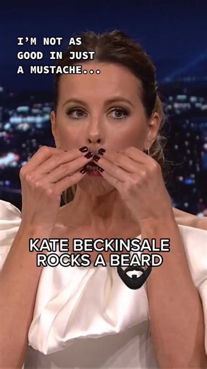 #KateBeckinsale shows Jimmy how good she looks in a beard #FallonTonight #hollywood #losangeles #actor #bollywood #love #movie #movies #film #actress #cinema | Best Show