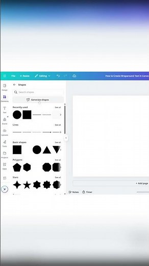 Create AI-Generated Shapes in Canva #Canva #AIShapes #GraphicDesign #CreativeTools #CanvaAI